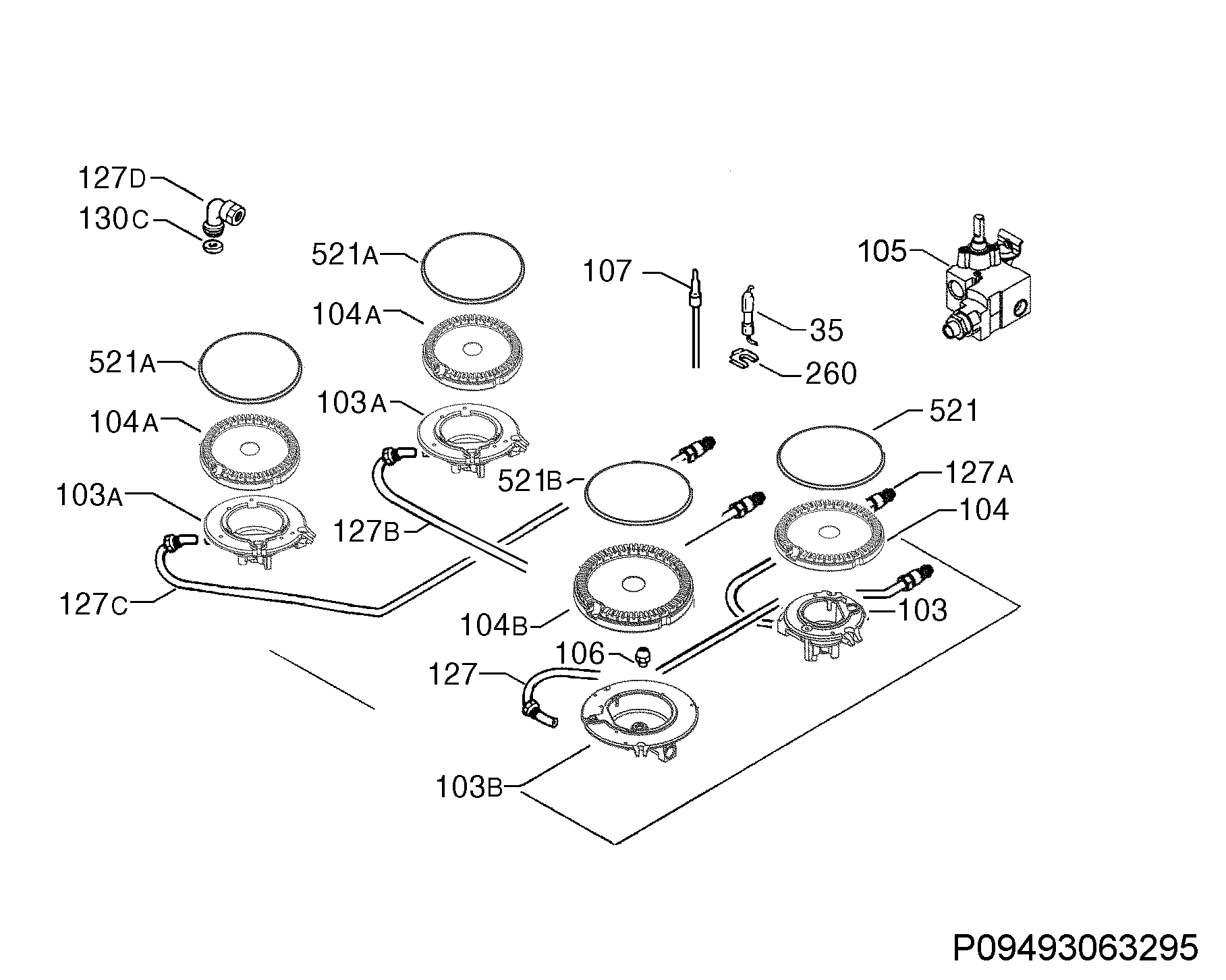 Explosionszeichnung Ikea 94962097401 LHGA4K Explosionszeichnung Ikea 94962097401 LHGA4K