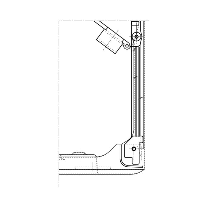 AEG Electrolux 1506144003 Klappe Deckel - Dichtung,klappe