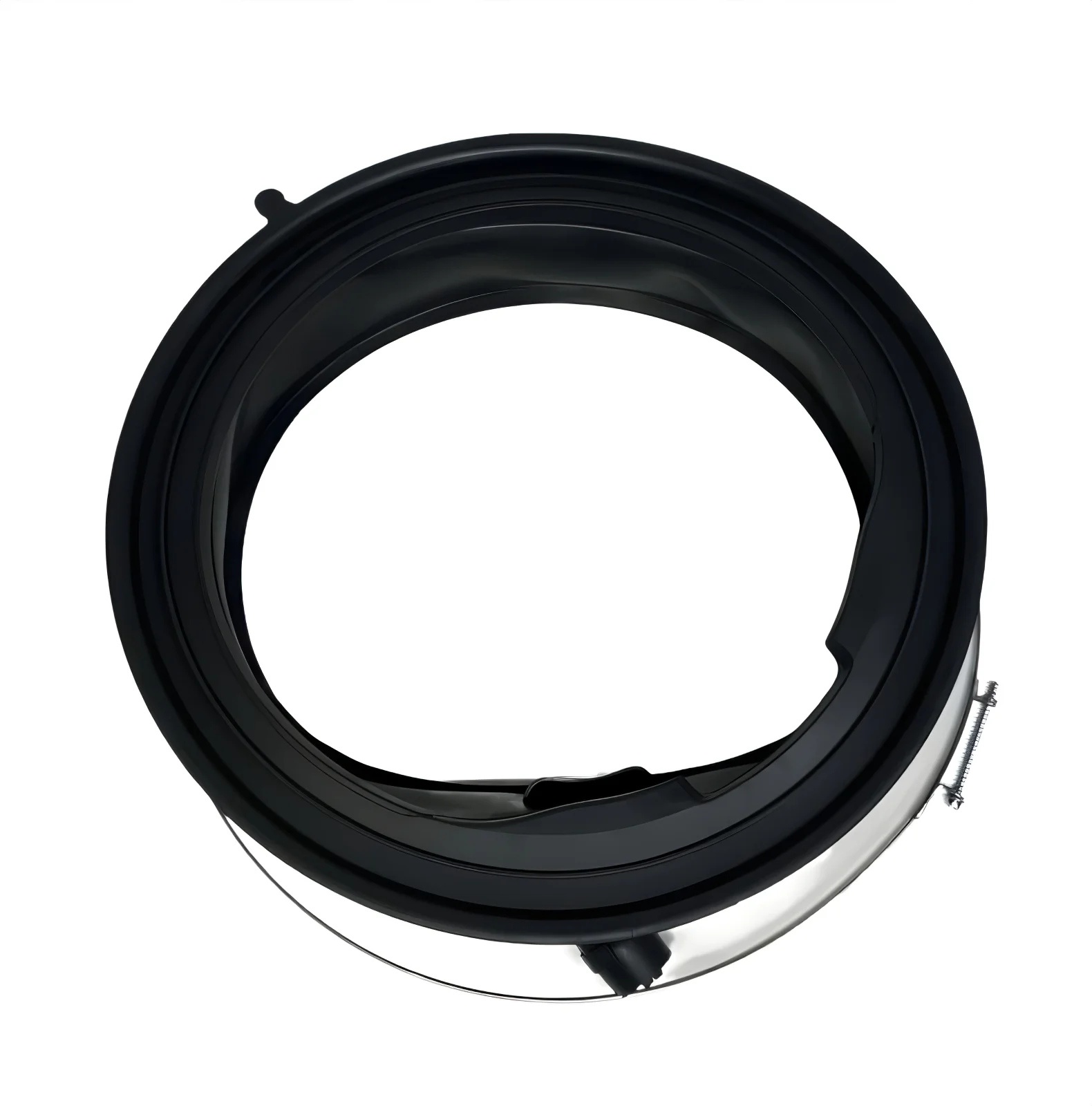 BSH Bosch Siemens 20006037 Waschmaschinentürdichtung - Fenstermanschette lauegenbestaendig, mit beleuchtungsstutzen anthrazit schwarz (epdm)