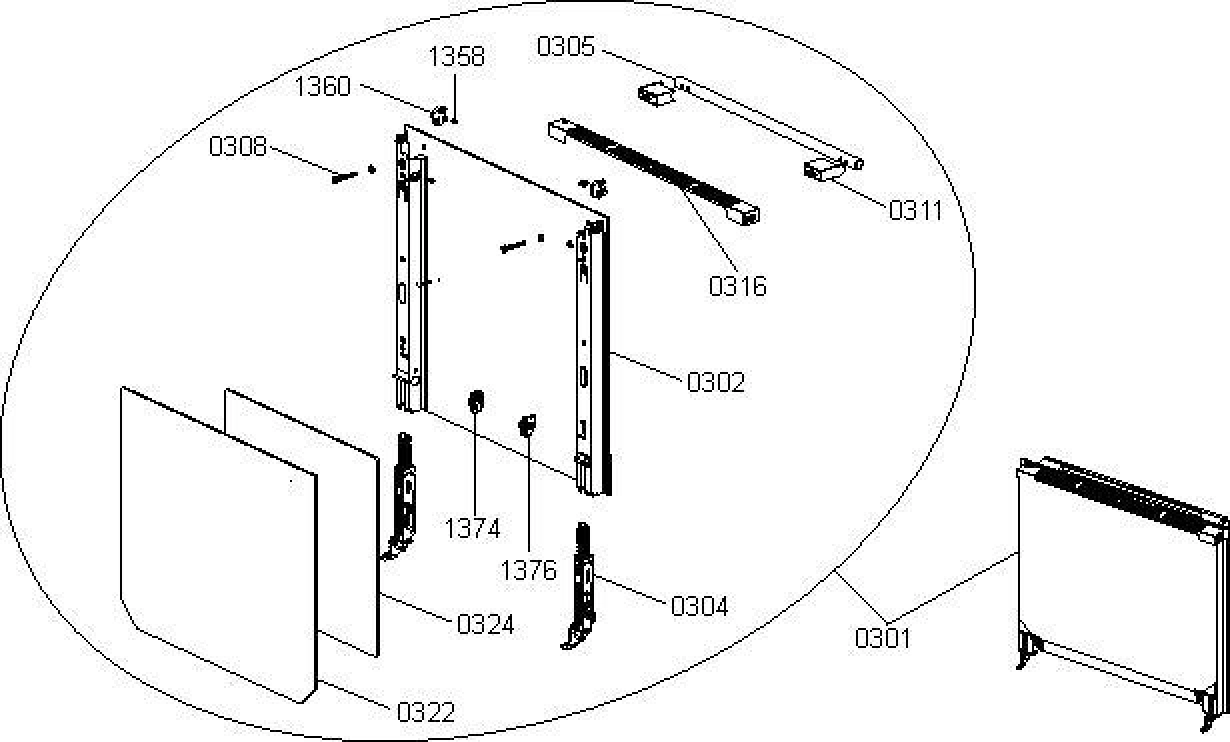 Explosionszeichnung Gorenje 731435 EC9636W