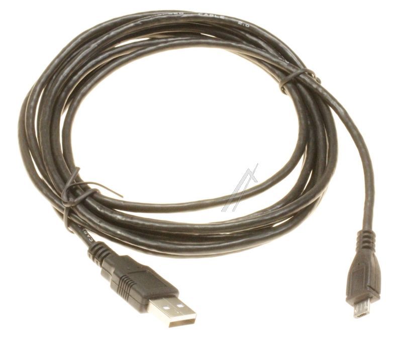 COM - Usb2.0-kabel typ-a stecker/typ-b micro stecker 3,0m,schwarz