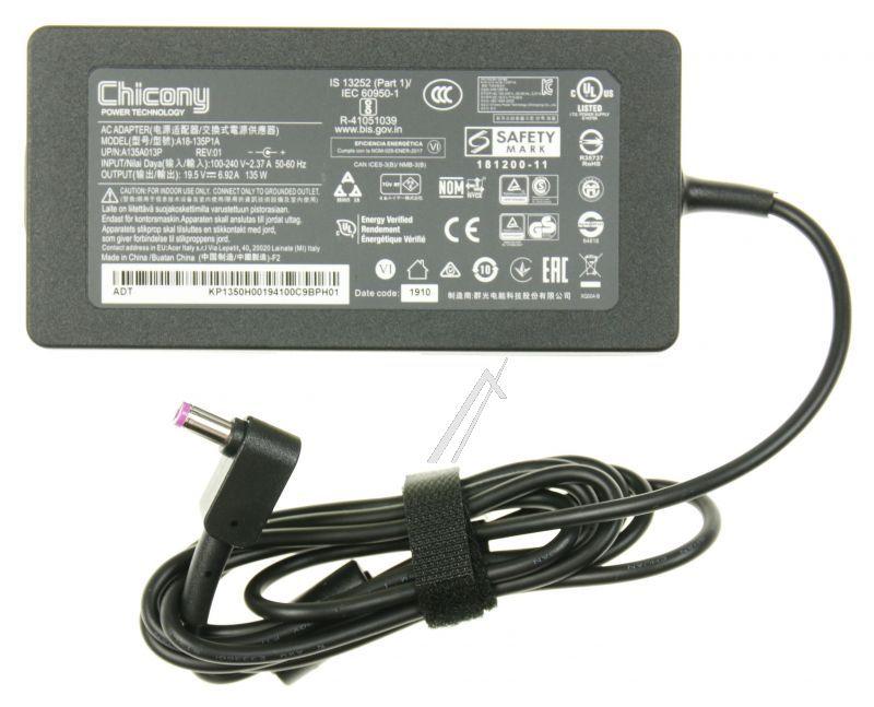 Acer KP13501008 AC Adapter - Kp.13501.008 adapter.ac.135w.19.5v.1.7x5.5x11.purple.slim