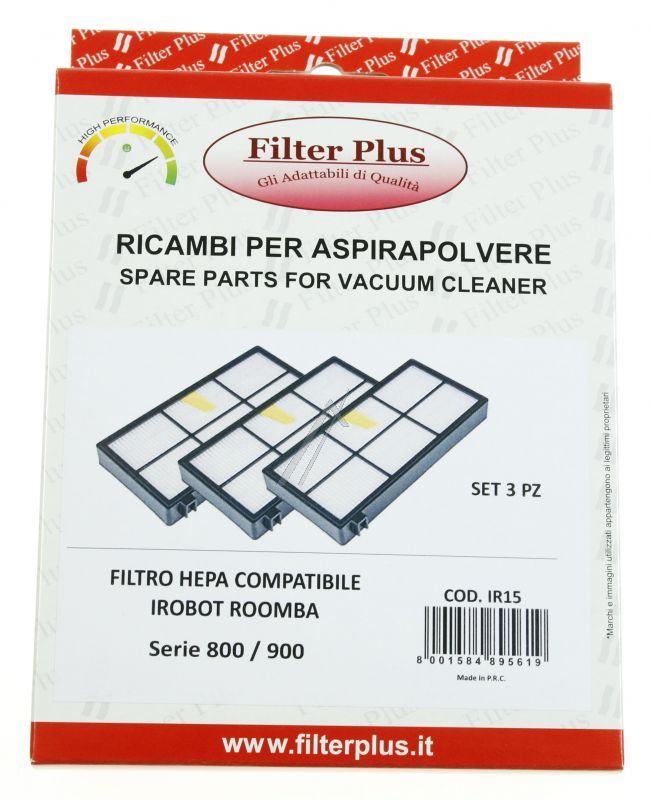 Filter Plus Staubsaugerfilter - 3 hepa filter alternativ für roomba 800 - 900