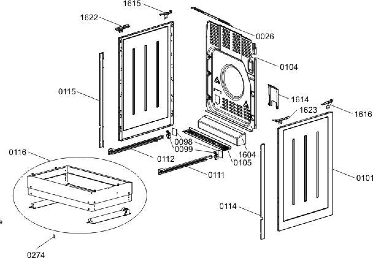 Explosionszeichnung Gorenje 731435 EC9636W