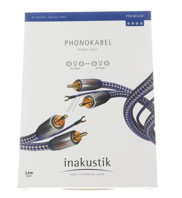 Inakustik 00405120 Cinchkabel - Premium phonokabel, phono c  phono c , 2,0m