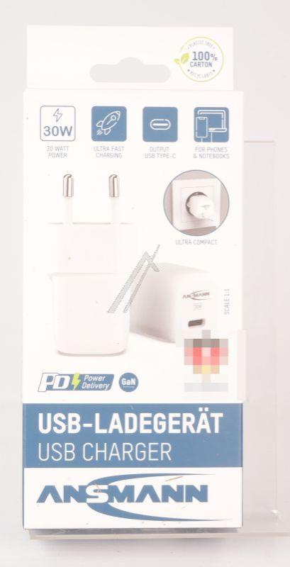 Assmann 10010154 - Hc130pd-mini 1001-0154 gan mini ladegerät 30w 1x usb-c, pd hc130pd mini