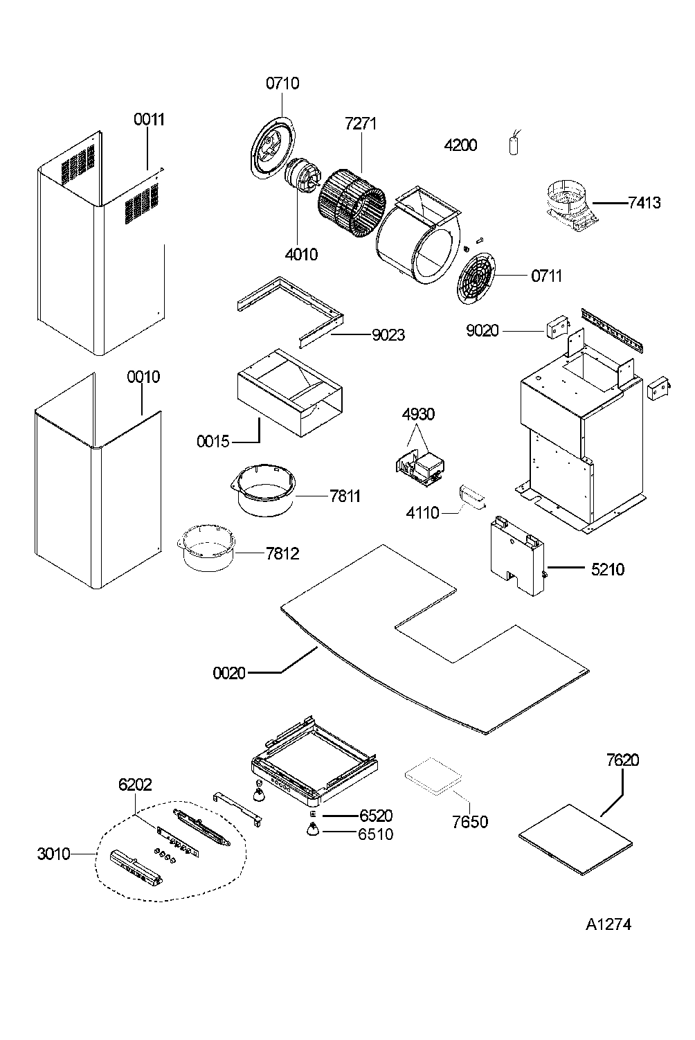 Explosionszeichnung Ikea 857954701000 HOO 511 S Explosionszeichnung Ikea 857954701000 HOO 511 S