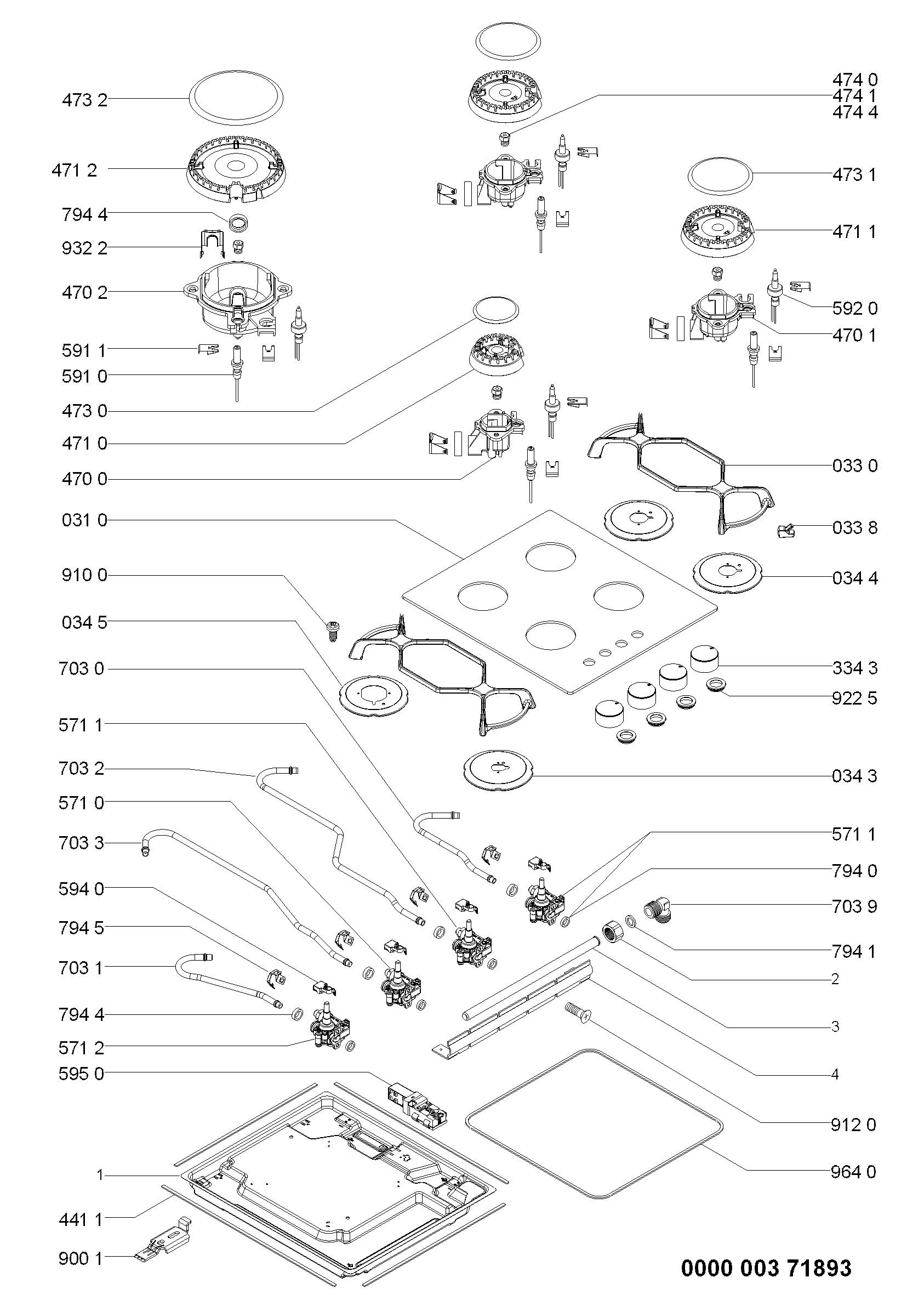 Explosionszeichnung Ikea 857939222001 HBN 420 B Explosionszeichnung Ikea 857939222001 HBN 420 B
