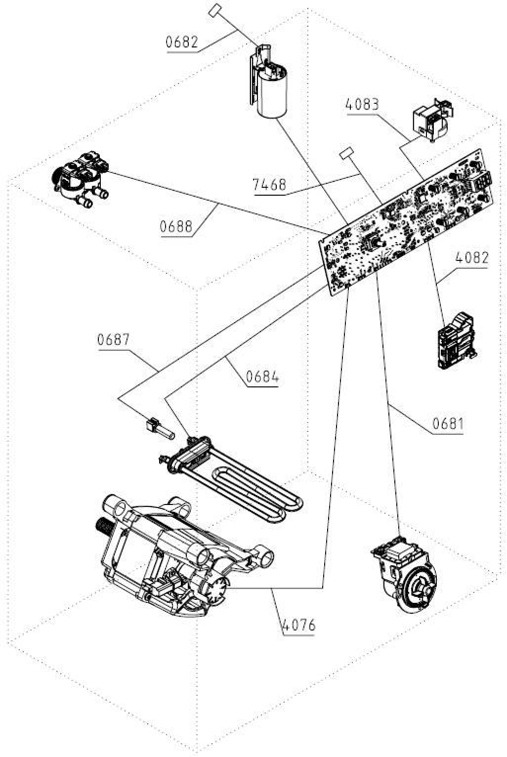 Explosionszeichnung Gorenje 729375 WE64S3 Explosionszeichnung Gorenje 729375 WE64S3