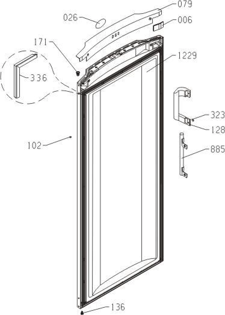 Explosionszeichnung Gorenje 412390 F6152AR Explosionszeichnung Gorenje 412390 F6152AR