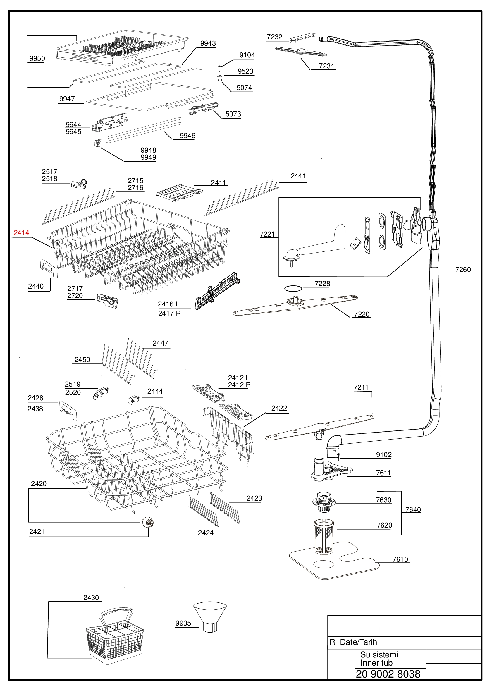 Explosionszeichnung Grundig 7623531642 GNV 41820 Grundig Germany DW(96209) Explosionszeichnung Grundig 7623531642 GNV 41820 Grundig Germany DW(96209)