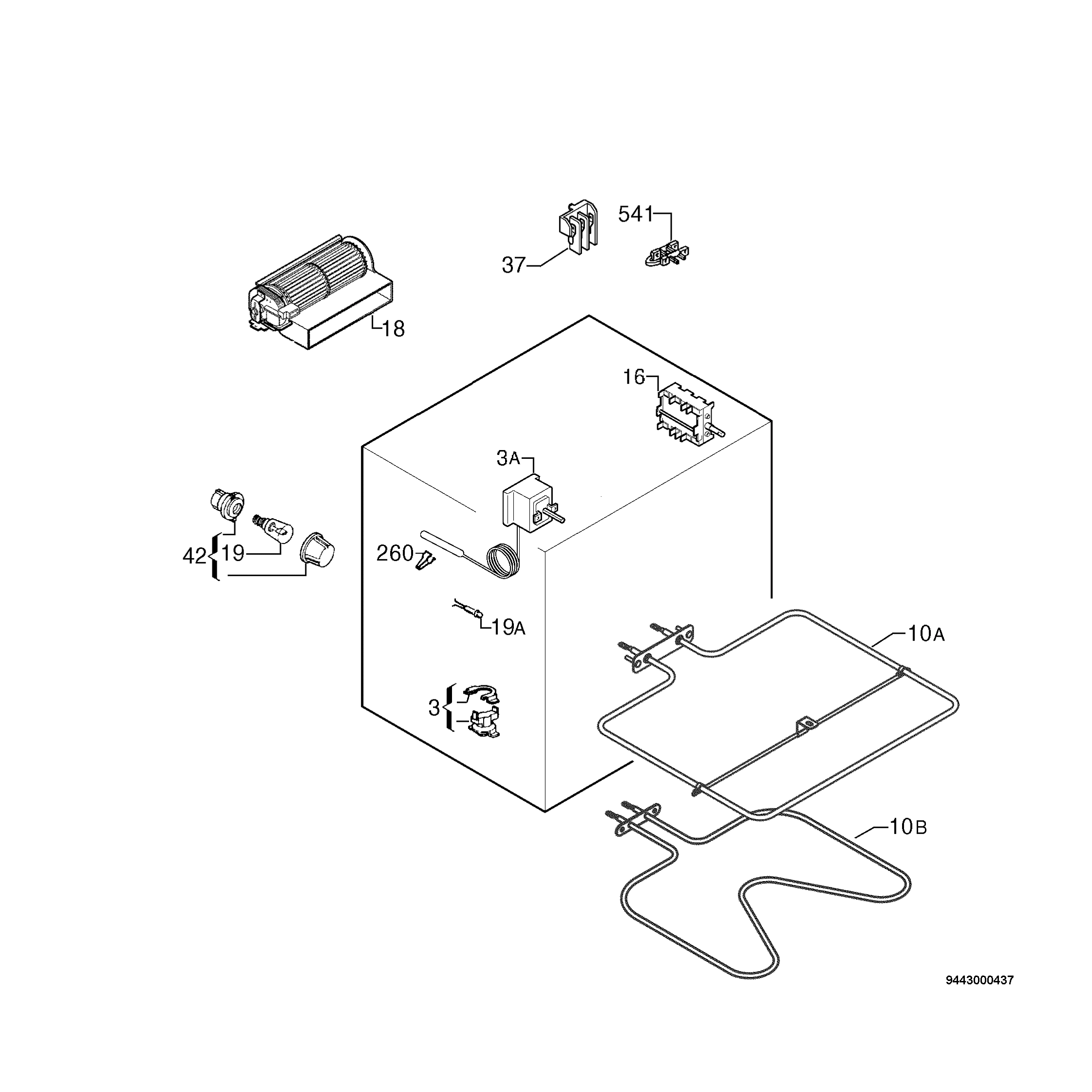 Explosionszeichnung Ikea 94406450301 LOV3