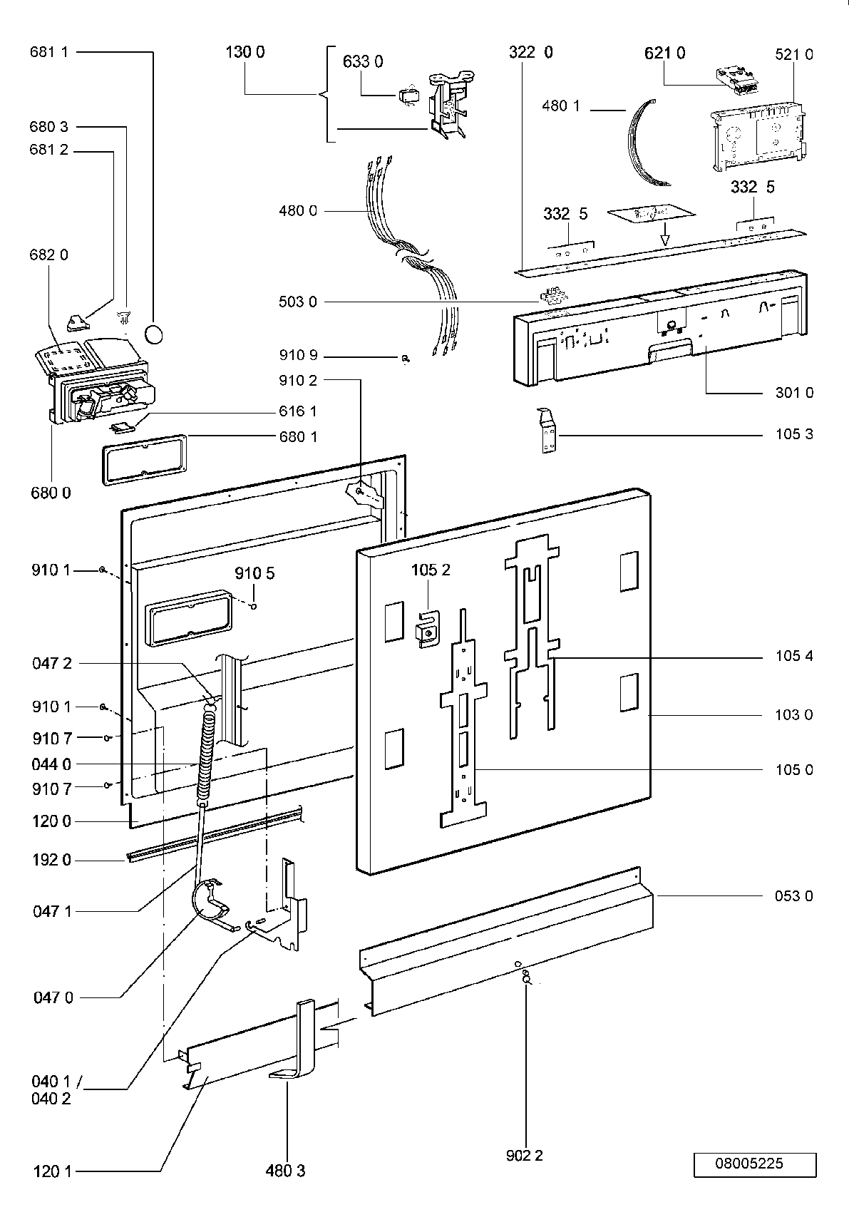 Explosionszeichnung Ikea 854240001820 DWH B00 W Explosionszeichnung Ikea 854240001820 DWH B00 W