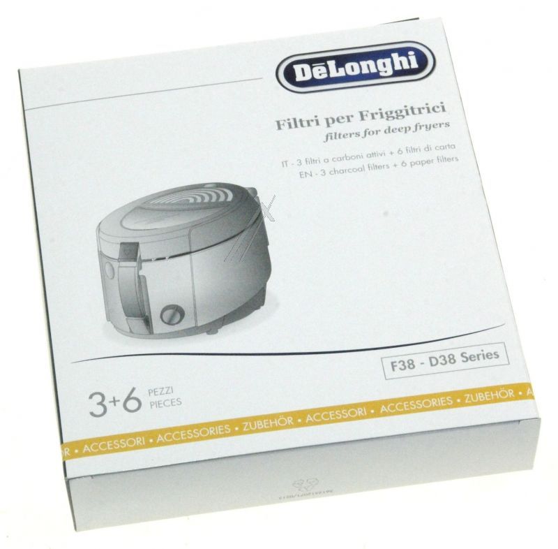 Delonghi 5512510061 - Fritteusenfilter-set für f38../d38... series