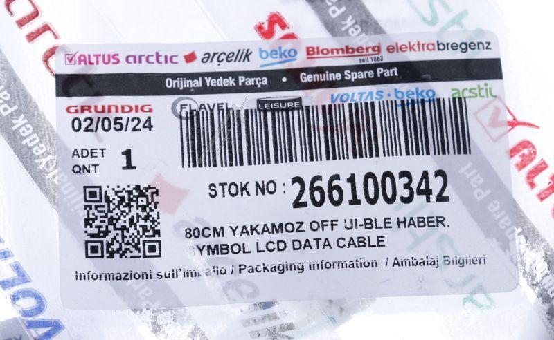 Arcelik Grundig Beko 266100342 Stecker - Passend für symbol lcd data cable