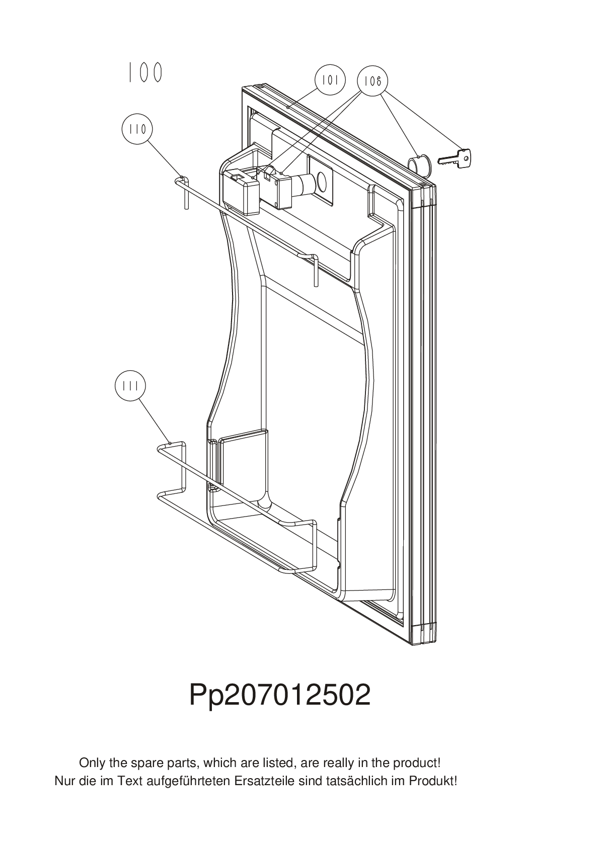 Explosionszeichnung Dometic 921258163 LE040 Explosionszeichnung Dometic 921258163 LE040