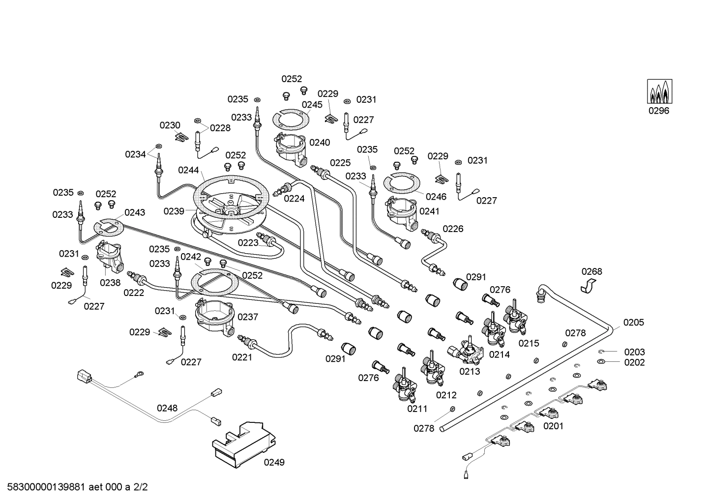 Explosionszeichnung Siemens EC945RB90D/01 ENC.EC945RB90D 4G+1W 90F SIEMENS