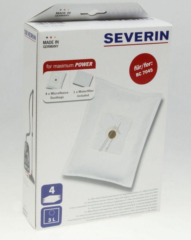 Severin 7218 Staubsaugerbeutel - Sb 4 staubbeutel, 1 motorschutzfilter