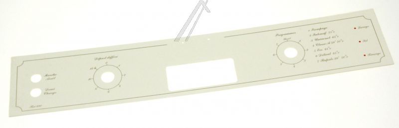 Candy Hoover 41017837 Bedienteilblende - Bedienteilplatte Candy Hoover 41017837 Bedienteilblende - Bedienteilplatte