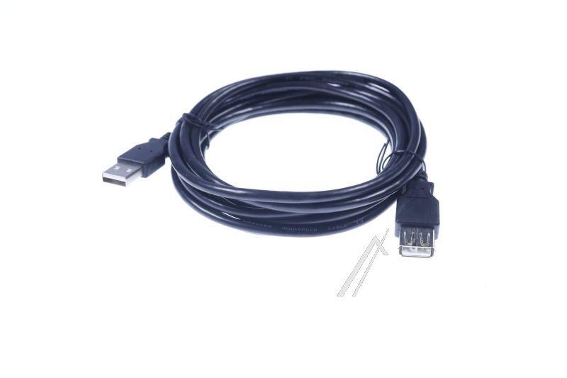 COM Typ-A-Stecker - Usb-a verlängerungskabel, 2.0, schwarz, 3m