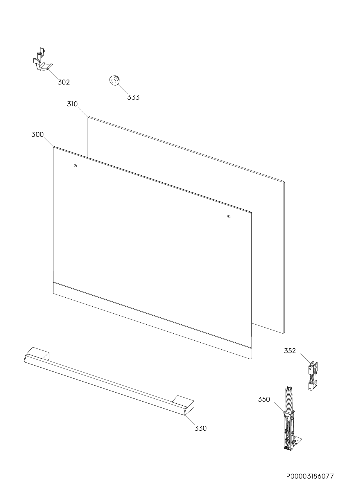 Explosionszeichnung Zanussi 94406801603 ZZB25602XU