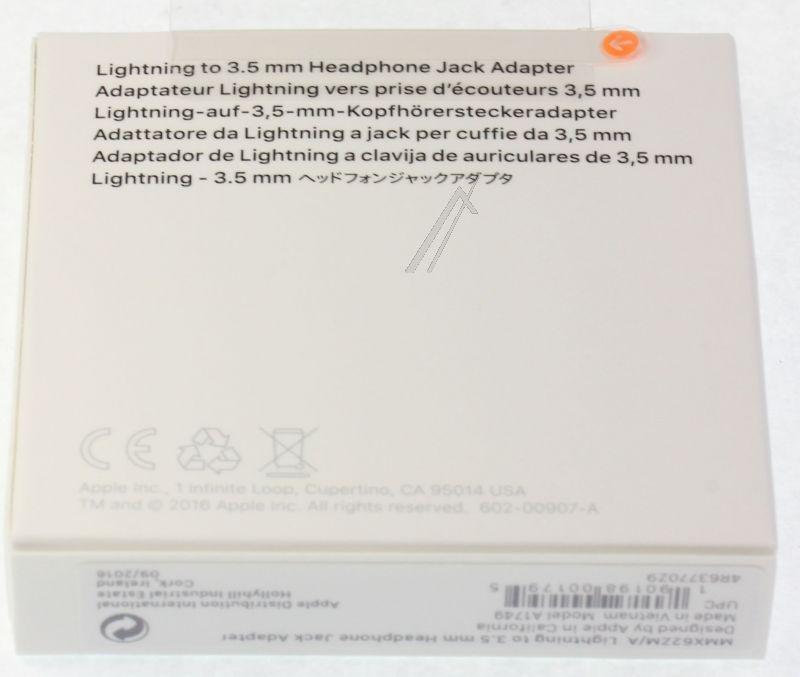 Apple MMX62ZMA Klinken-Adapter - Lightning auf 3,5mm-kopfhöreranschluss adapter