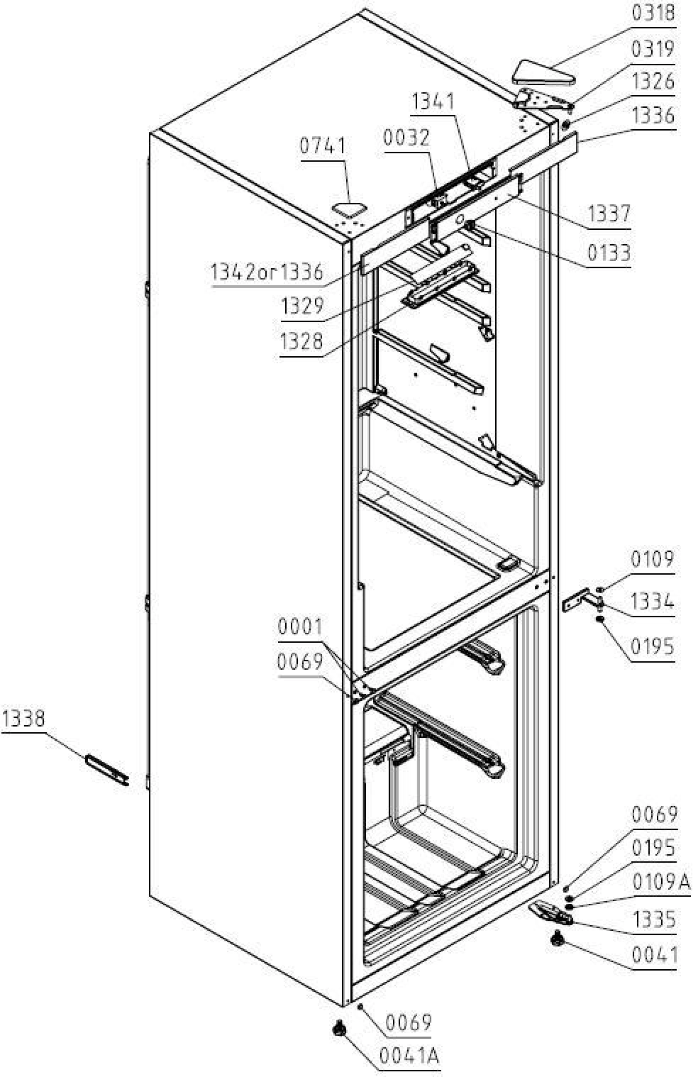 Explosionszeichnung Gorenje 569011 K7900R Explosionszeichnung Gorenje 569011 K7900R