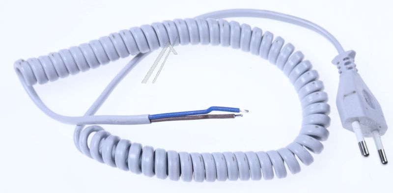 Unold 721003 Netzkabel - Spiralkabel lichtgrau