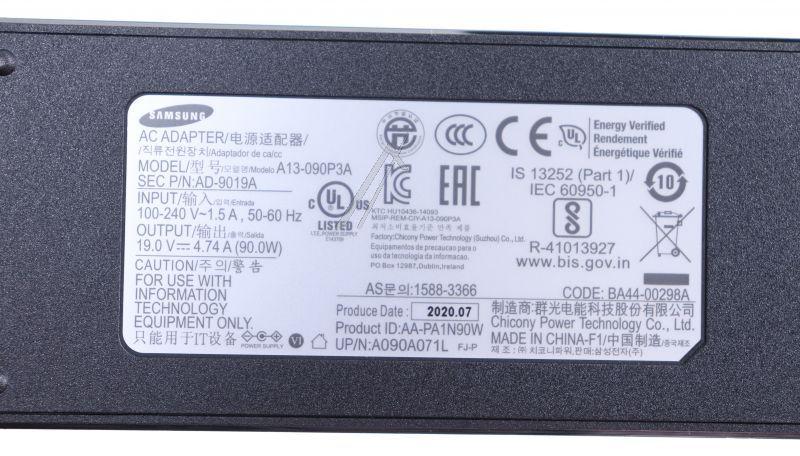 Samsung BA4400298A - Ba44-00298a adaptor,ad-9019a,ad-9019a,19v,4.74a,-,ac