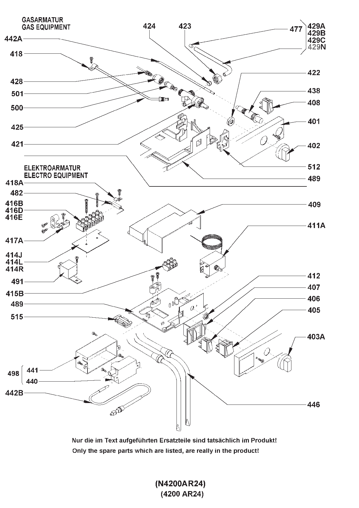 Explosionszeichnung Dometic 921071515 RM4230 Explosionszeichnung Dometic 921071515 RM4230