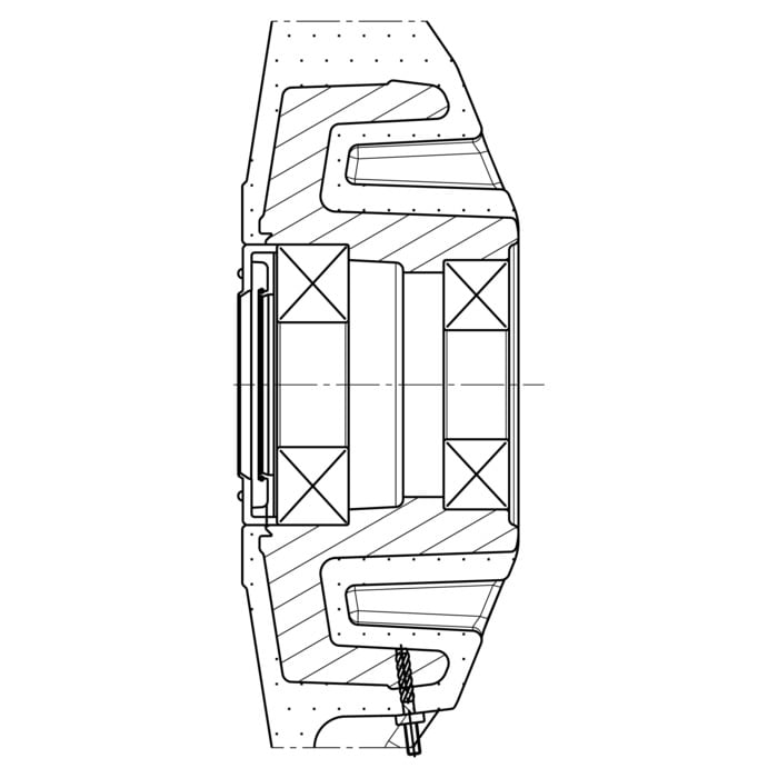 AEG Electrolux 1325504825 Bottichhinterteil - Satz,hülse,hinten,g33 14 wd