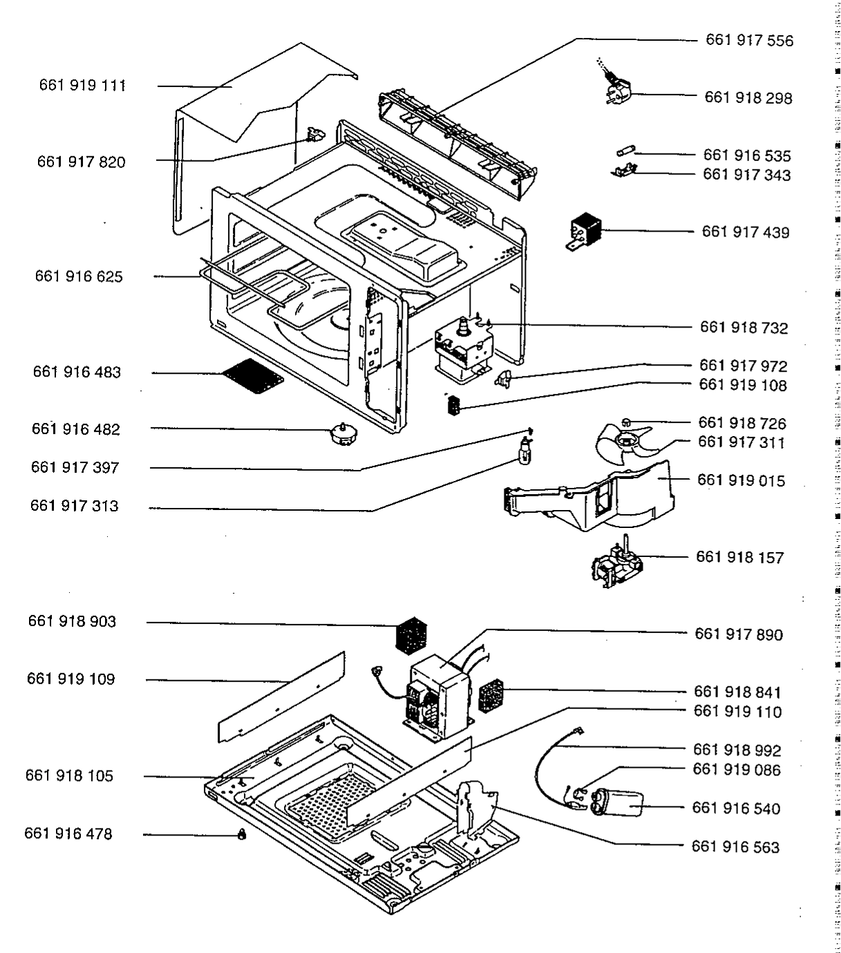 Explosionszeichnung AEG 94700238000 Micromat Duo 30 TG W GB