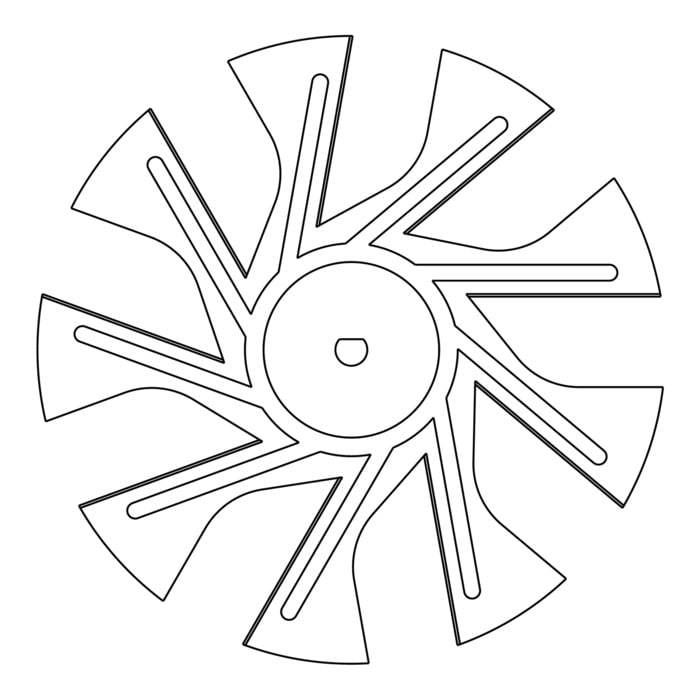 AEG Electrolux 3157290002 Turbinenrad - Flügelrad