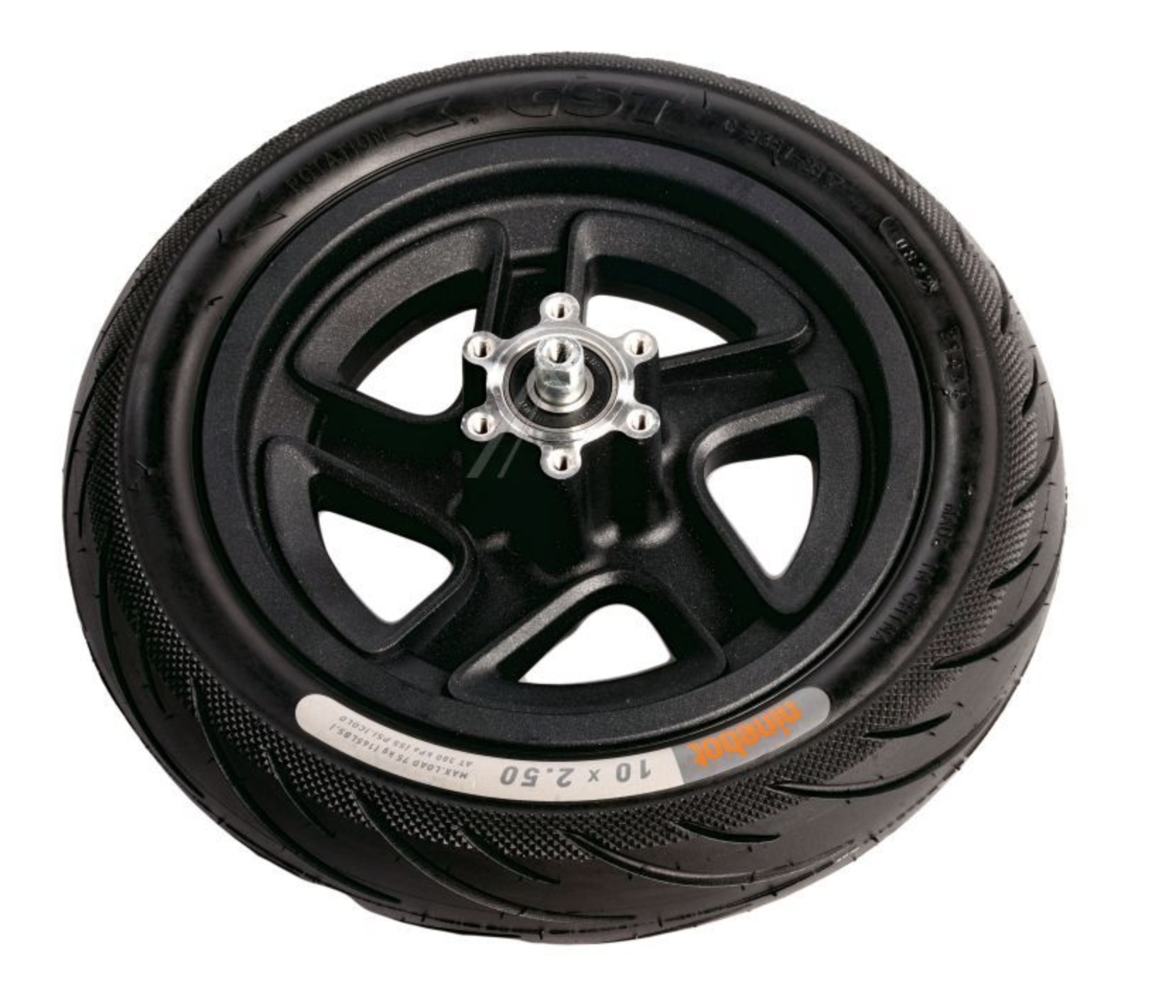 Segway Ninebot Hinterrad komplett AB50001044 für E Scooter Felge, Schlauch, Reifen max. 75kg Ersatzteil