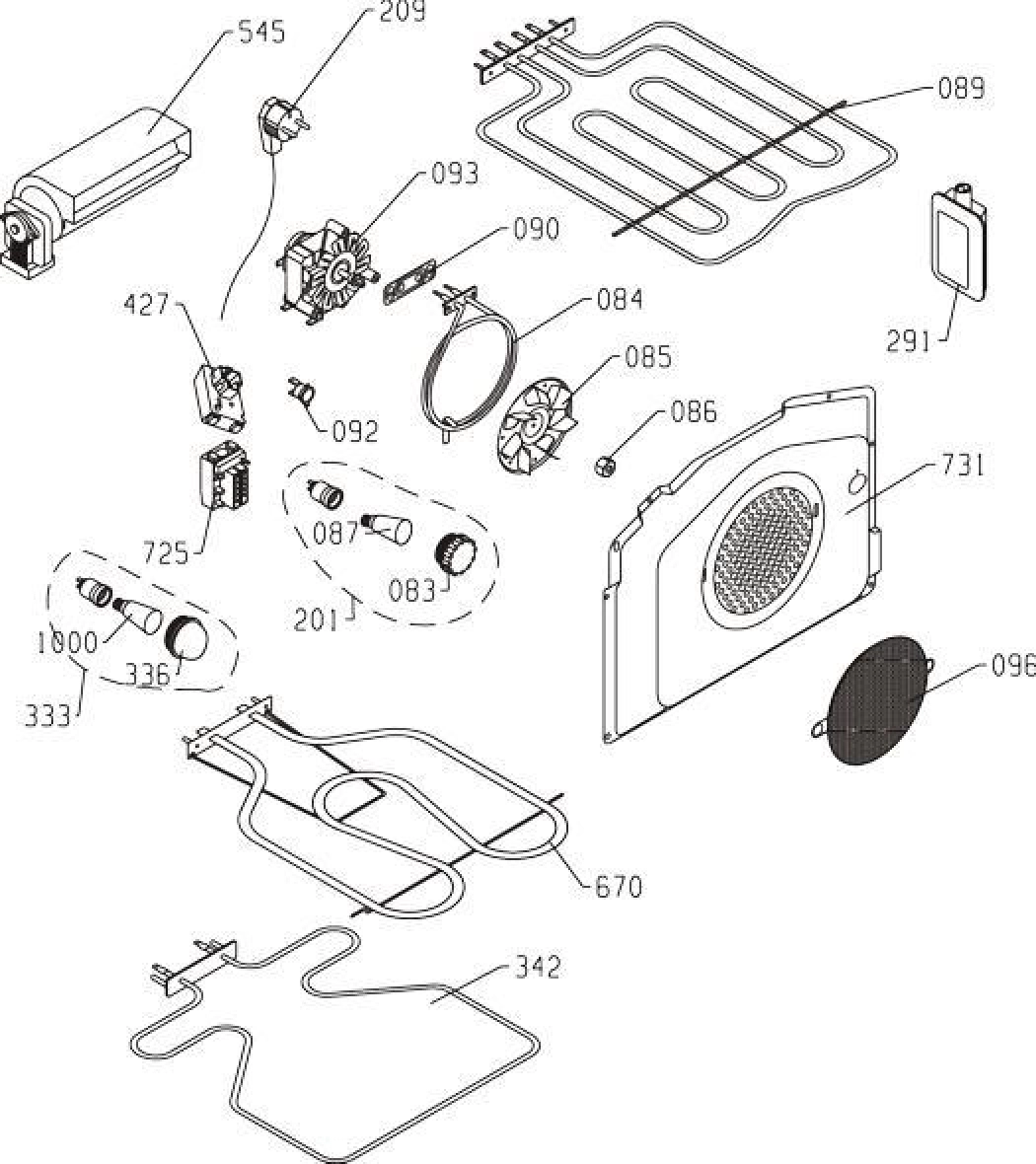 Explosionszeichnung Gorenje 164076 K734W Explosionszeichnung Gorenje 164076 K734W