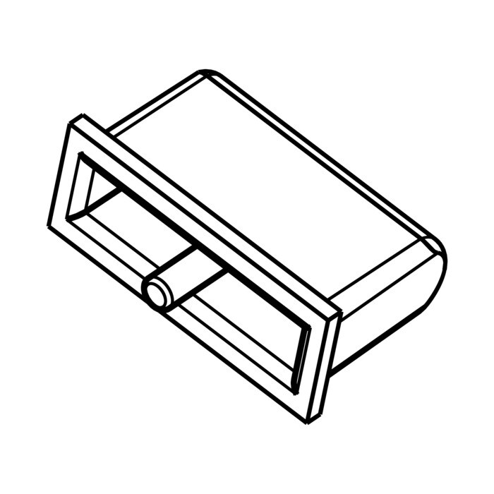 AEG Electrolux 2425605025 Knopf Taste - Drucktaste,rechteckig