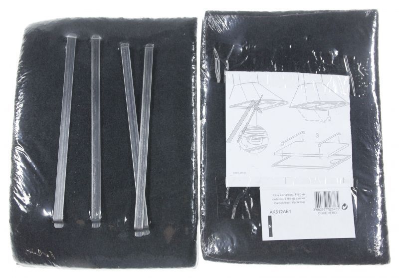 Brandt 74X9523 Kohlefilter - Ak512ae1 recyclingkit