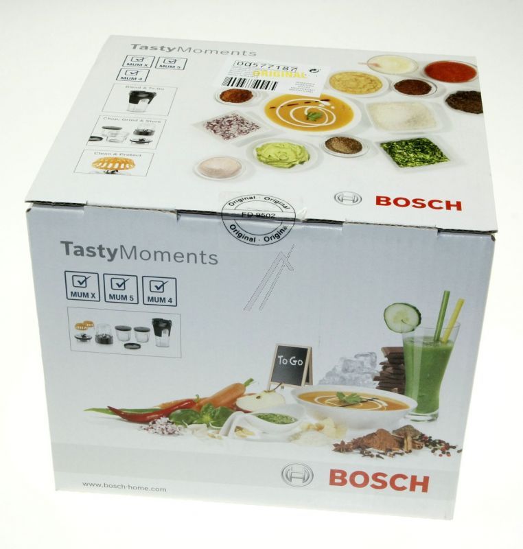 BSH Bosch Siemens 00577187 Zerkleinerer - Passend für universal cutter - 3 x glass with storage lid, 1 x togo blen