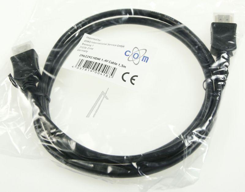 COM - Hdmi-a-stecker / hdmi-a-stecker, 1,5m, schwarz hswe