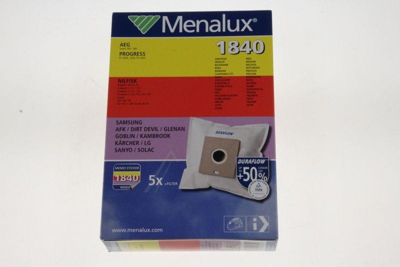 AEG Electrolux 9001963330 Staubsaugerbeutel - 1840/3 5 bags+1mf to cut