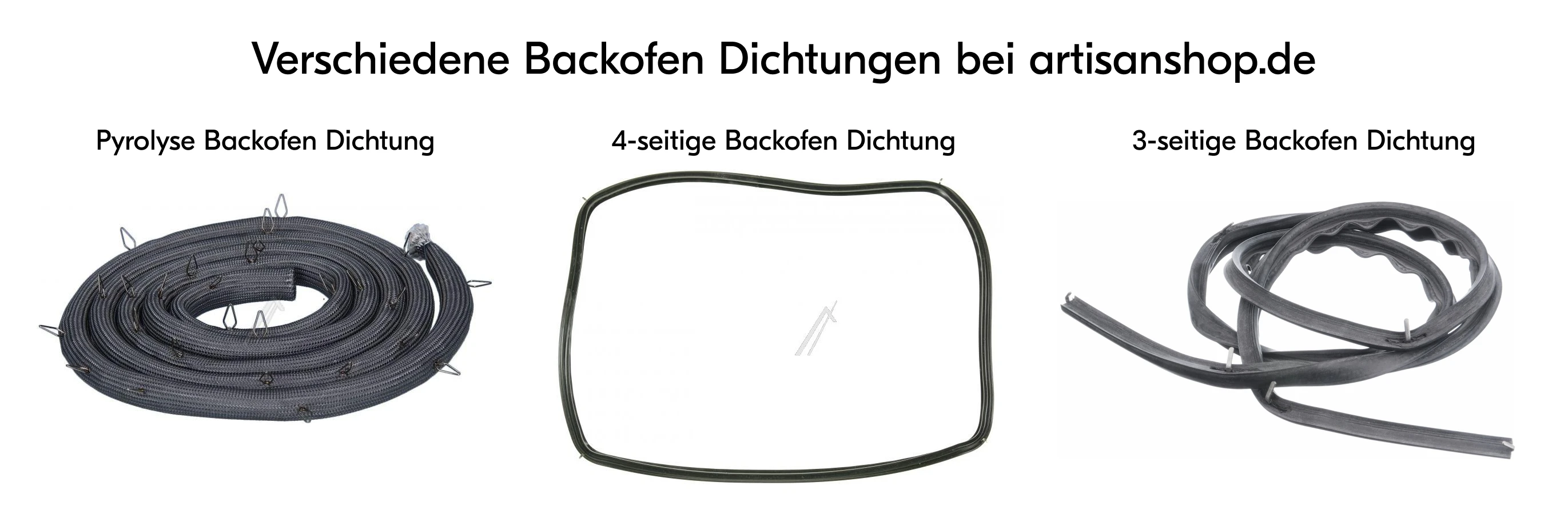 Backofen Dichtung verschiedene Arten