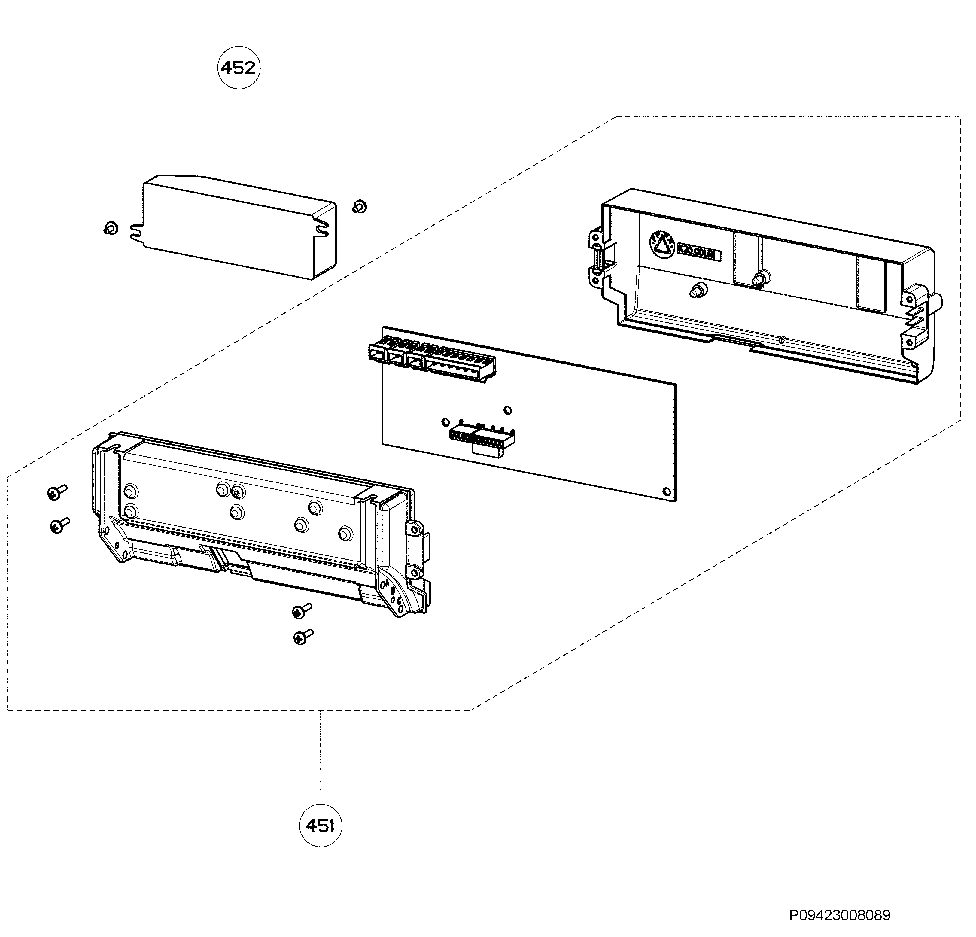 Explosionszeichnung AEG 94249255600 X79283MG0