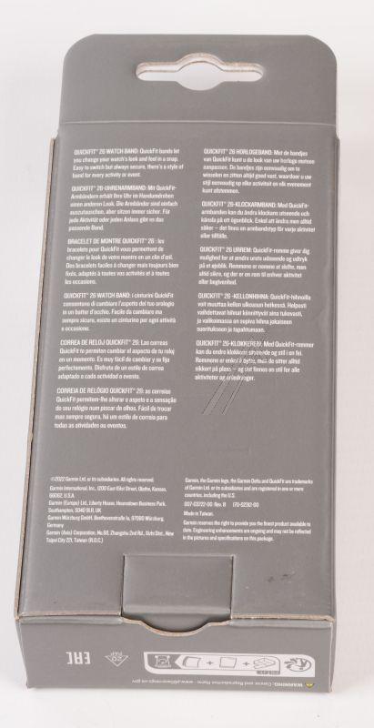 Garmin 0101286420 - 010-12864-20 passend für garmin ersatzarmband quickfit 26mm schiefergrau