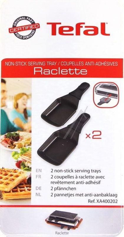 SEB XA400202 Raclettepfanne - 2 beschichtete pfännchen