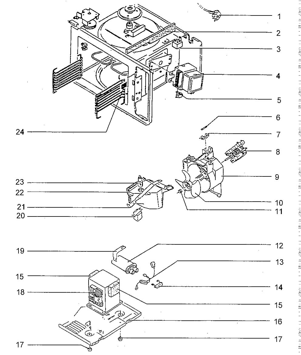 Explosionszeichnung AEG 94700227101 Micromat Duo 220 W