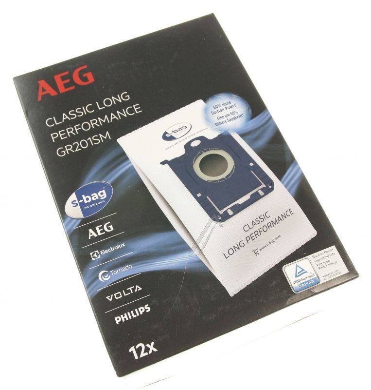 AEG Electrolux 9001688242 Staubsaugerbeutel - Gr201sm s-bags staubbeutel passend für aeg classic long performance 12 stück + 1 mikrofilter