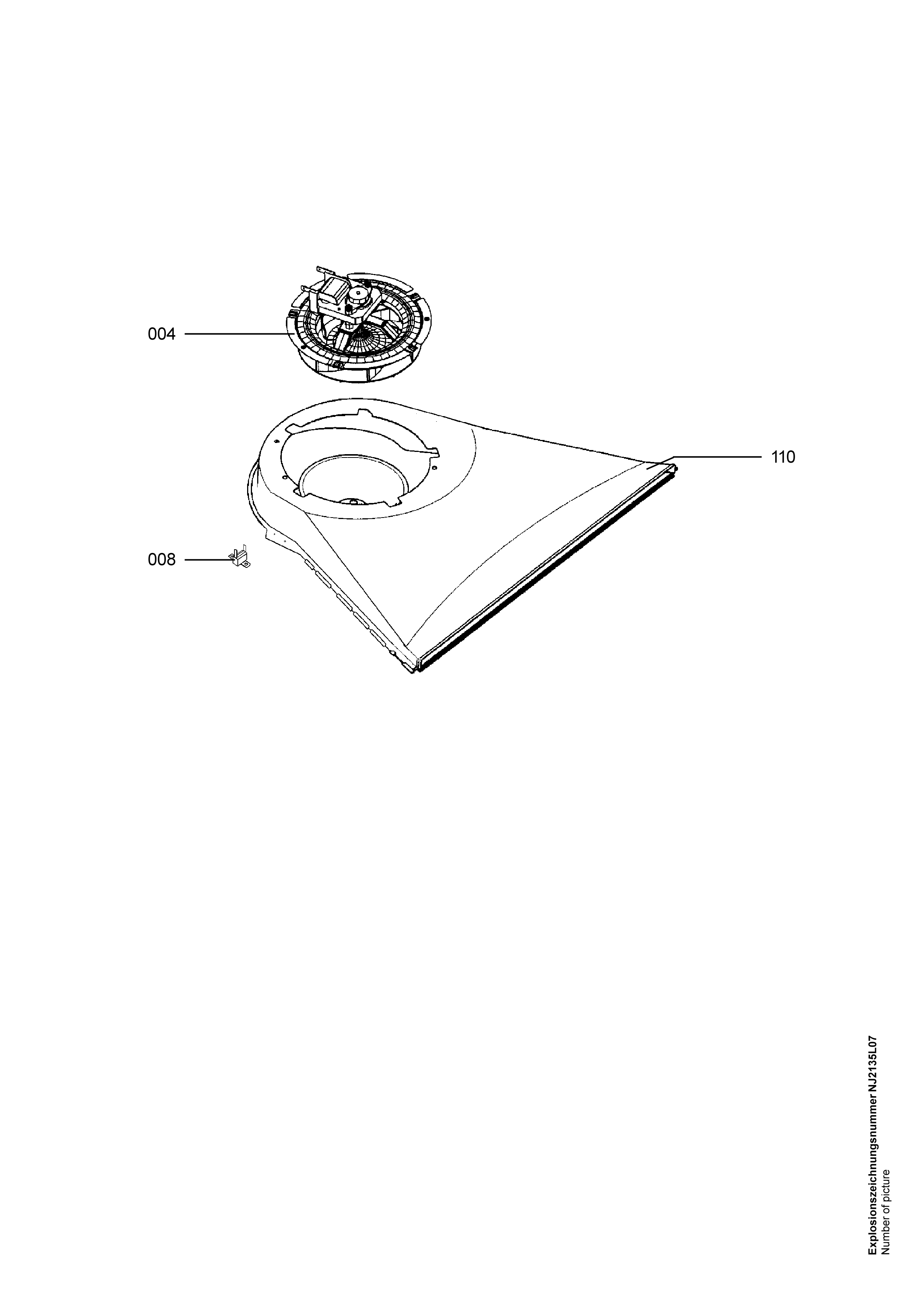 Explosionszeichnung AEG 94418543900 Competence B 1180-4 W UK R 05