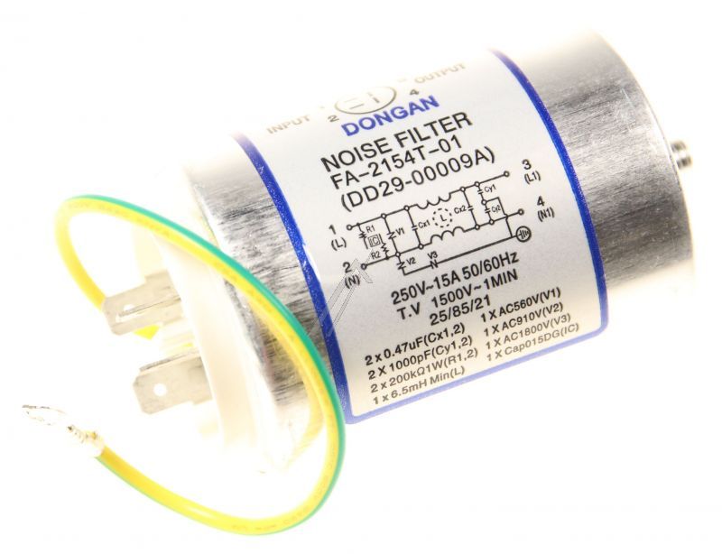 Samsung DD2900009A Entstörfilter - Filter emi,6.5mh,53x96.5,15a,ac 250v,can Samsung DD2900009A Entstörfilter - Filter emi,6.5mh,53x96.5,15a,ac 250v,can