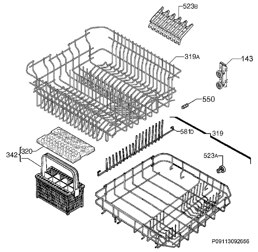 Explosionszeichnung Ikea 91153503702 RENGÖRA