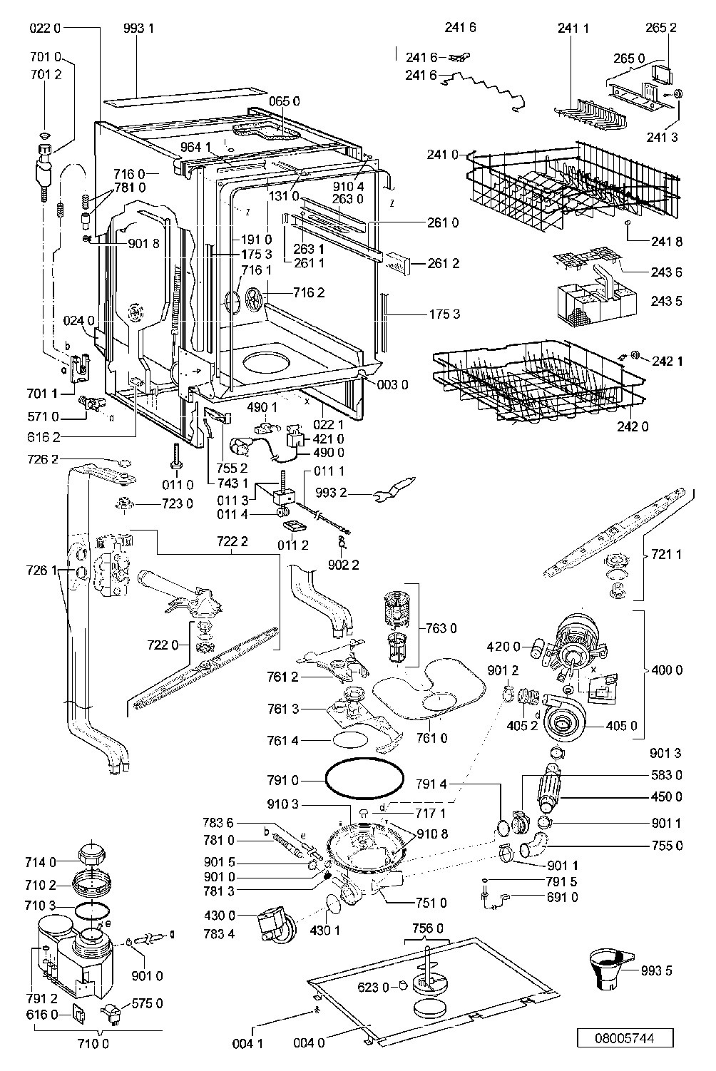 Explosionszeichnung Ikea 854240001820 DWH B00 W Explosionszeichnung Ikea 854240001820 DWH B00 W